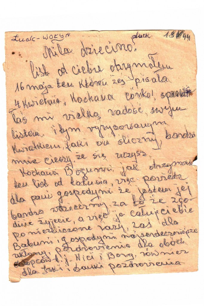 Bogusława Chojenta – list od taty do córki